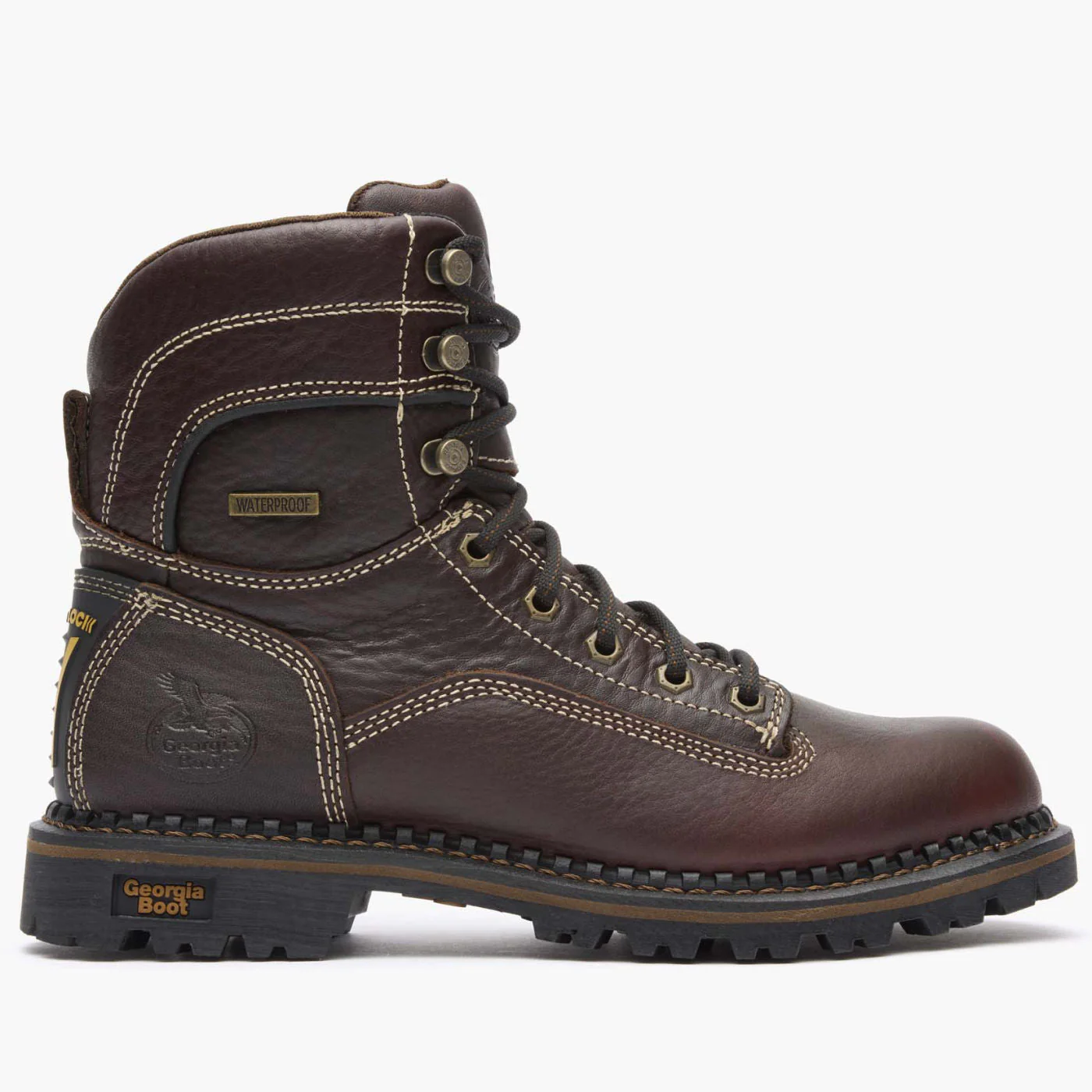 Georgia Boot AMP LT Logger Women's Alloy Toe Waterproof Low Heel Logger Boot - Image 7