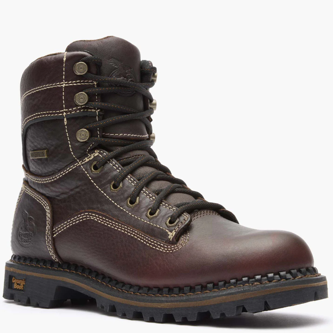 Georgia Boot AMP LT Logger Women's Alloy Toe Waterproof Low Heel Logger Boot - Image 8