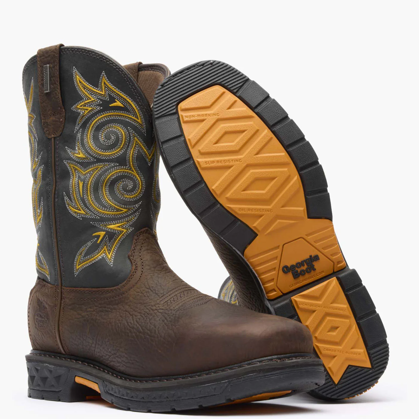Georgia Boot Carbo-Tec LT Steel Toe Waterproof Pull-On Work Boot - Image 4
