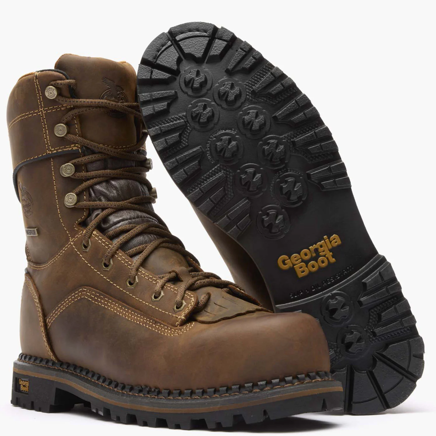 Georgia Boot AMP LT Low Heel Logger Composite Toe Waterproof Work Boot - Image 4