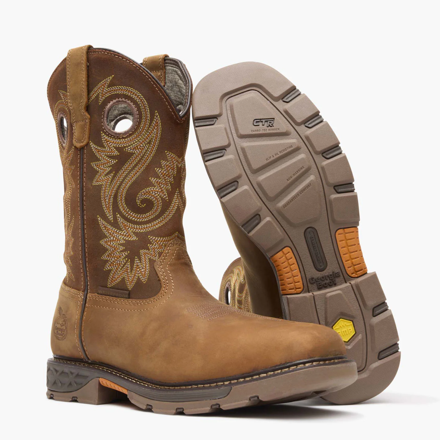 Georgia Boot Carbo-Tec FLX Alloy Toe Waterproof Pull-on Work Boot - Image 4