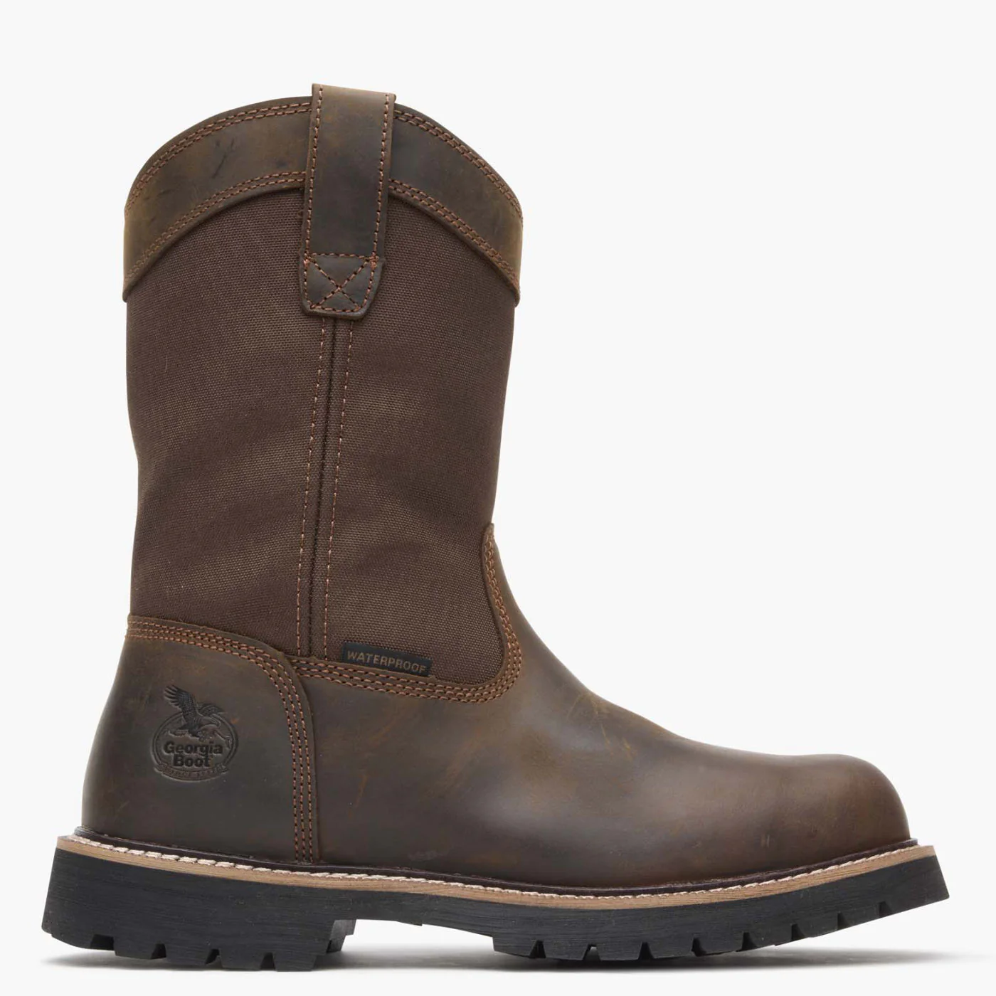 Georgia Boot Core 37 Steel Toe Waterproof 10" Pull-On Work Boot