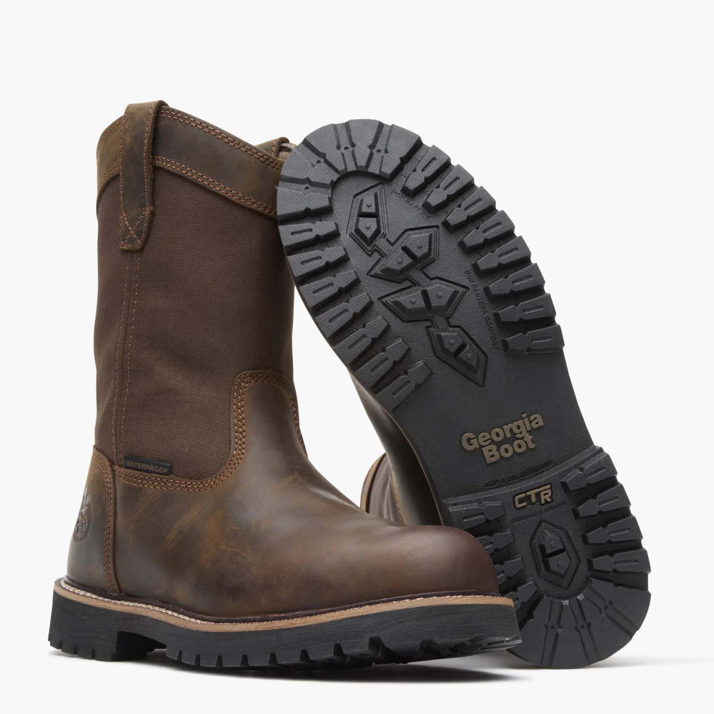 Georgia Boot Core 37 Steel Toe Waterproof 10" Pull-On Work Boot - Image 4