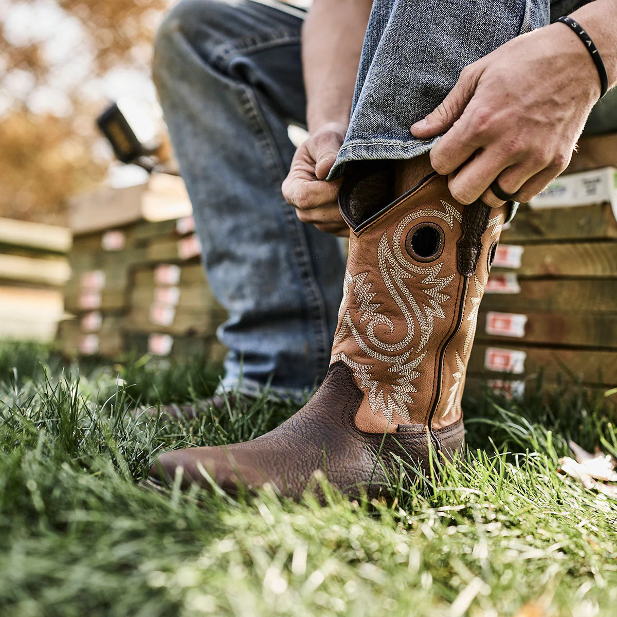 Georgia Boot Carbo-Tec FLX 11" Waterproof Alloy Toe Pull On Work Boot - Image 7