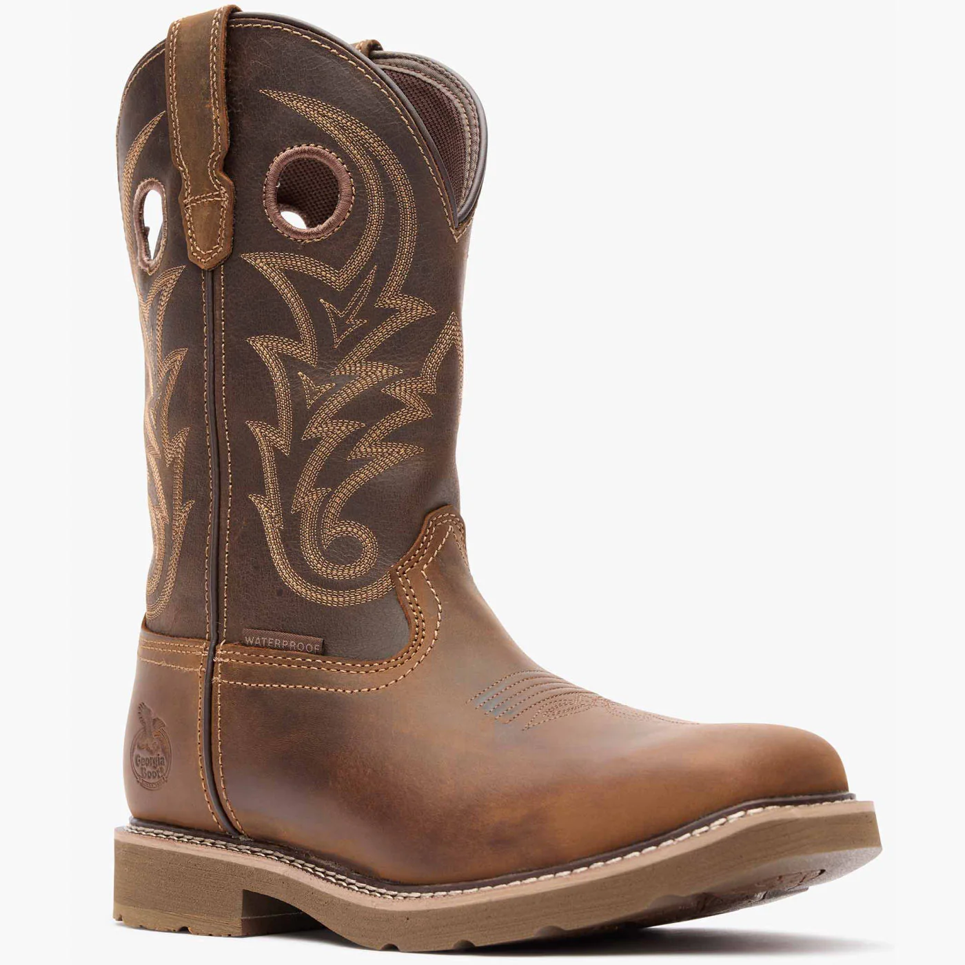 Georgia Boot Core 37 Western 11" Steel Toe Waterproof Pull-On Work Boot - Image 2