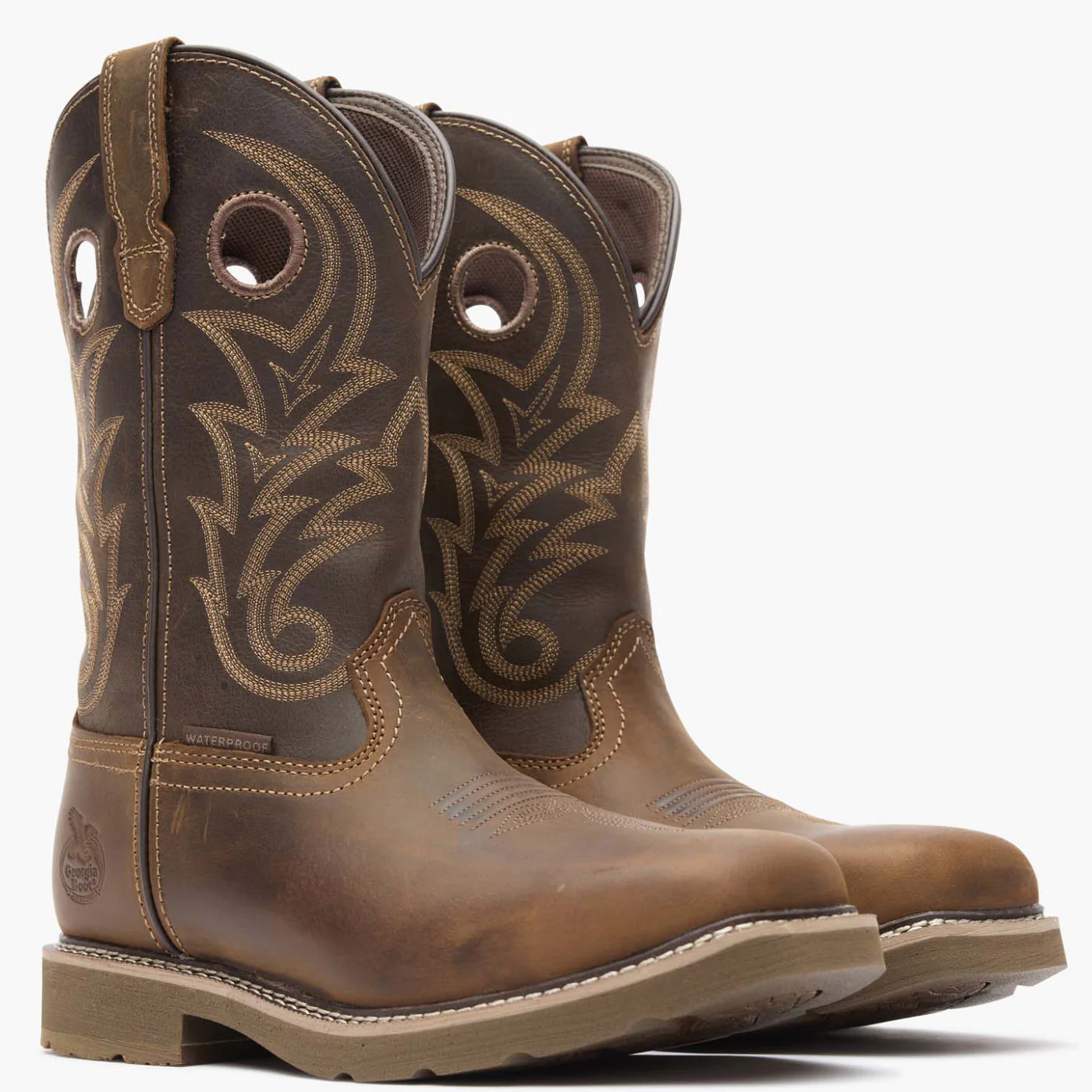 Georgia Boot Core 37 Western 11" Steel Toe Waterproof Pull-On Work Boot - Image 5
