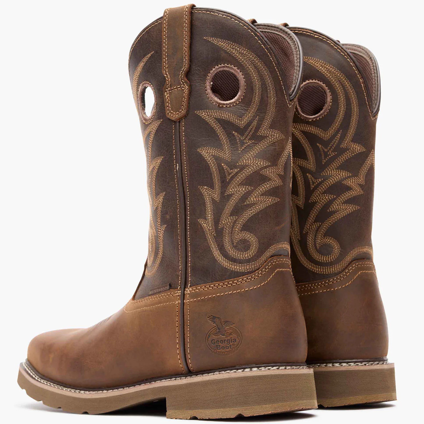 Georgia Boot Core 37 Western 11" Steel Toe Waterproof Pull-On Work Boot - Image 6