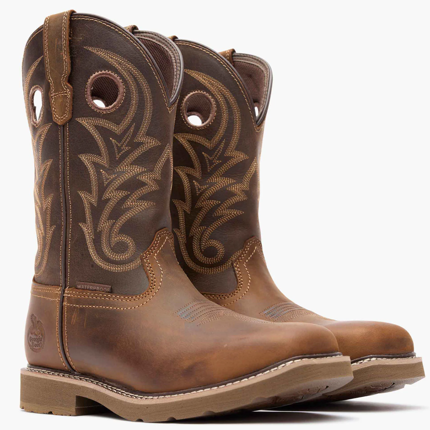 Georgia Boot Core 37 Western 11" Steel Toe Waterproof Pull-On Work Boot - Image 7