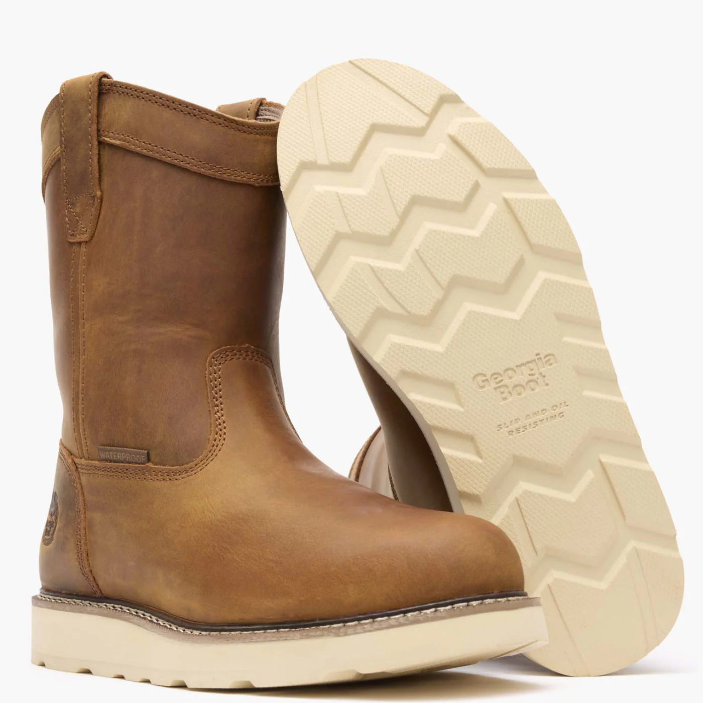 Georgia Boot Core 37 Wedge 10" Steel Toe Waterproof Pull-On Work Boot - Image 4