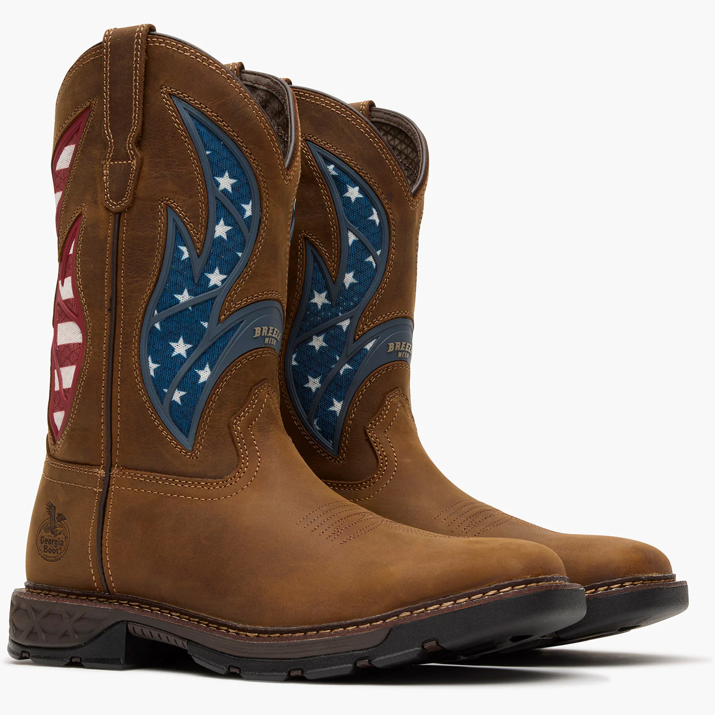 Georgia Boot Carbo-Tec FLX 11" Patriotic Alloy Toe Pull-On Work Boot - Image 6