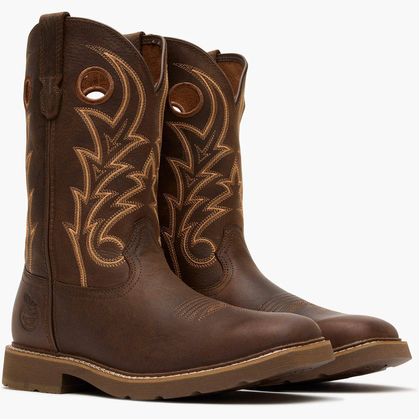 Georgia Boot Core 37 11" Steel Toe Western Pull-On Work Boot - Image 5