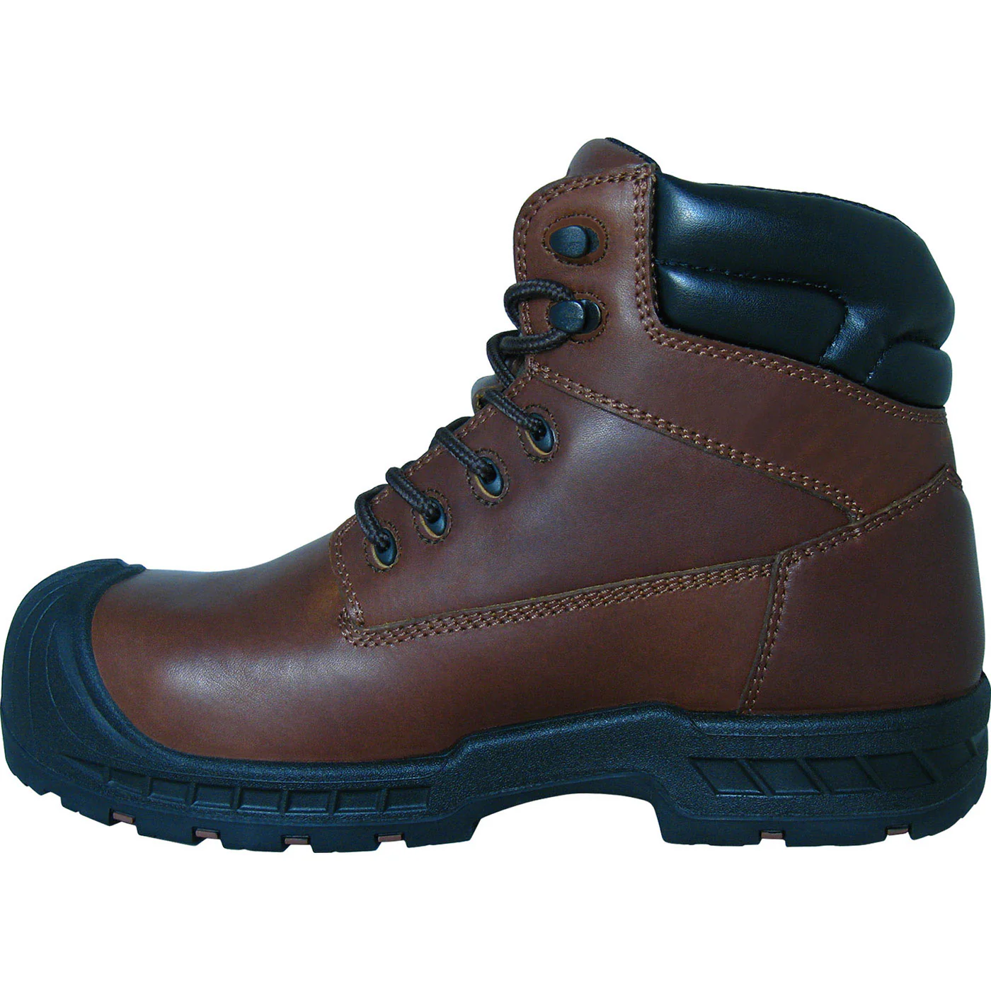 S Fellas by Genuine Grip Vulcan Men's 6 inch Composite Toe Puncture Resistant Waterproof Brown Leather Work Hiker - Image 6