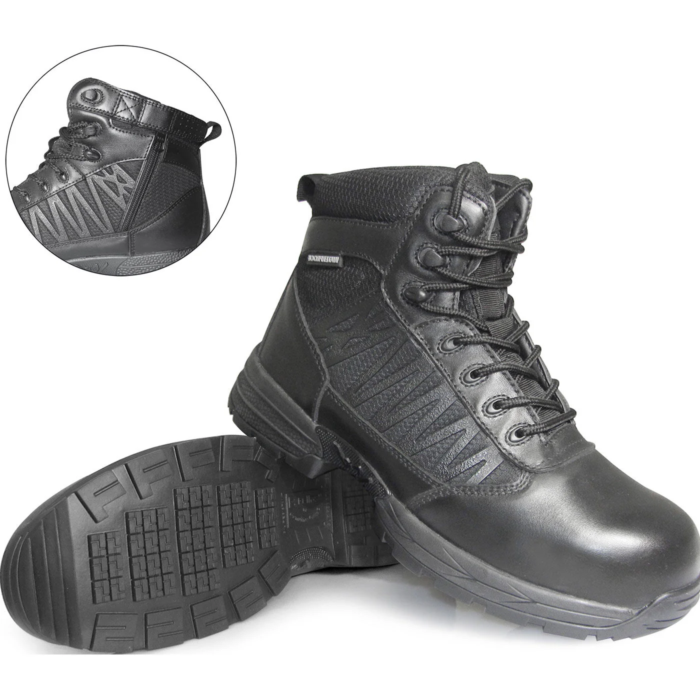 Genuine Grip Guardian Women's 6-inch Carbon Nano Toe Puncture-Resisting Waterproof Zipper Work Boot - Image 4