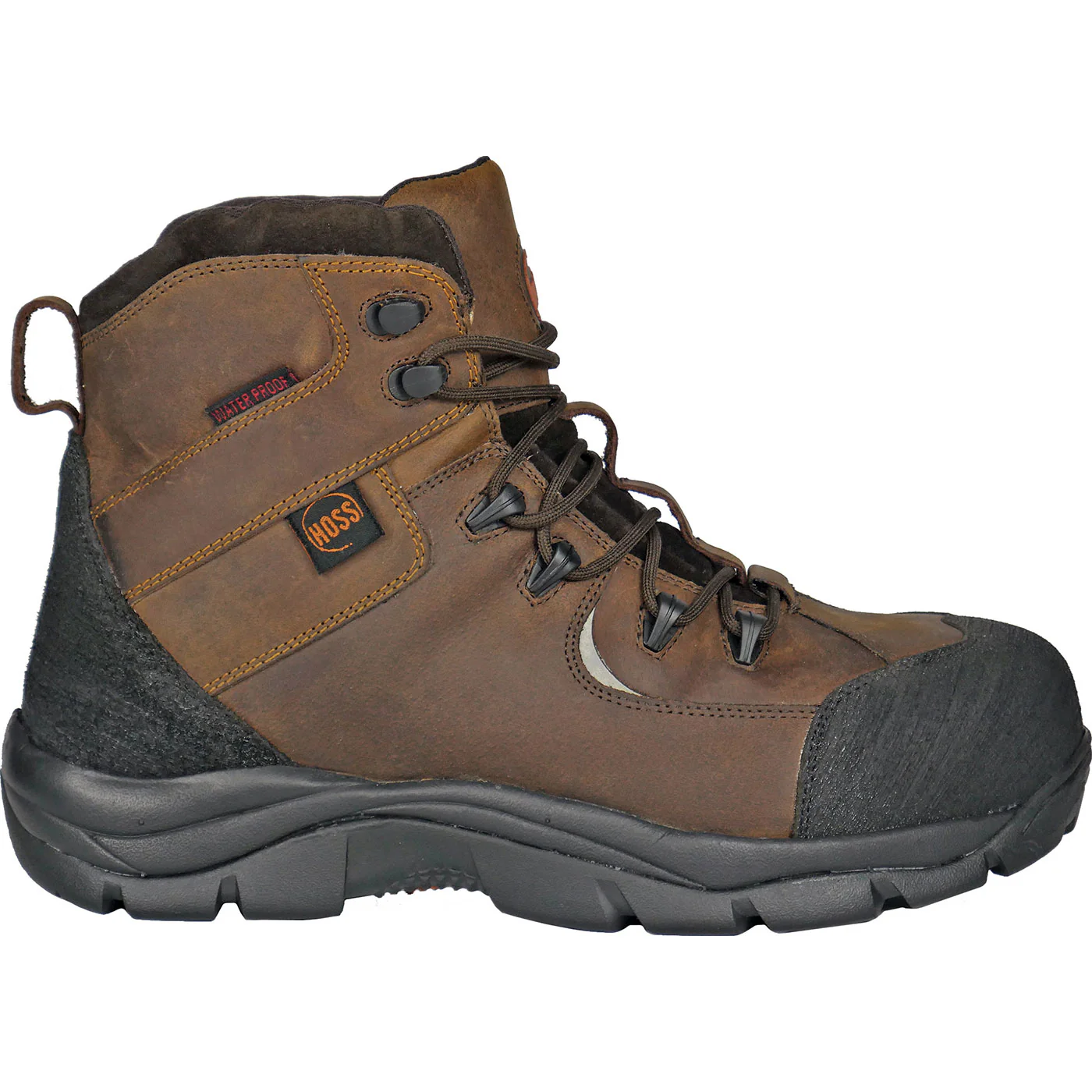 HOSS Ridge Men's Composite Toe Electrical Hazard Puncture-Resisting Waterproof Leather Work Hiker - Image 3