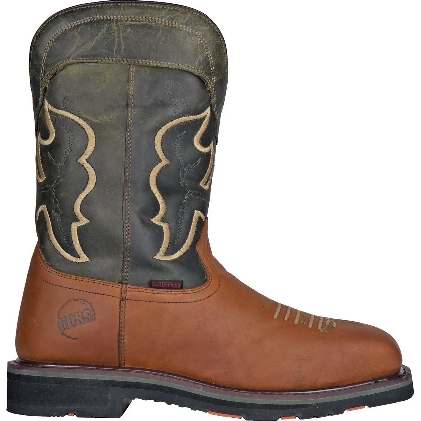 HOSS Showdown Men's 11-inch Composite Toe Puncture- Resisting Waterproof Western Work Boot - Image 3
