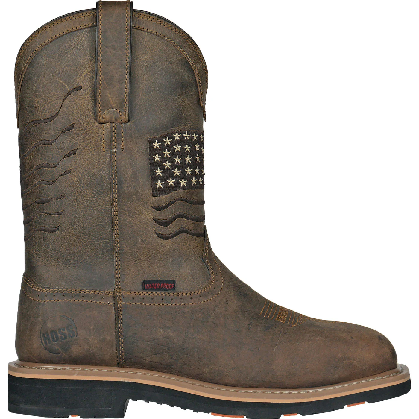 HOSS Rushmore Men's 11-inch Composite Toe Puncture-Resisting Waterproof Western Work Boot - Image 3