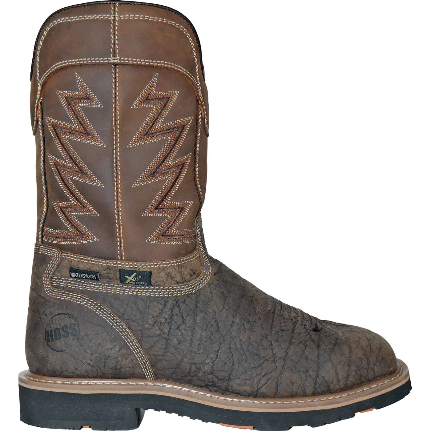 HOSS Fracker Men's Internal Metatarsal Composite Toe Puncture-Resisting Waterproof Western Work Boot - Image 3