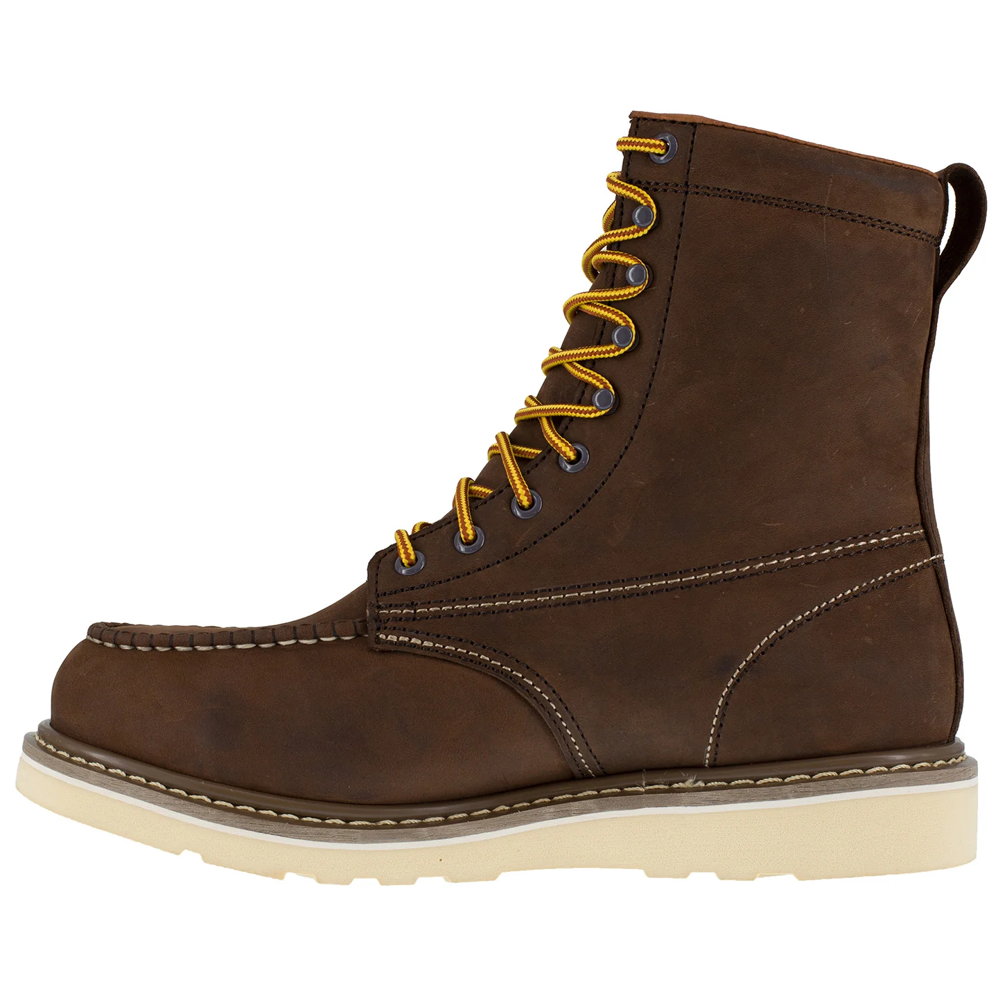 Iron Age Reinforcer Men's 8-Inch Steel Moc Toe Electrical Hazard Leather Work Boot - Image 4