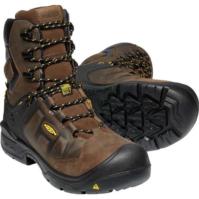 KEEN Utility® Dover Men's 8 Inch Carbon-Fiber Toe Electrical Hazard Waterproof Work Boot - Image 4