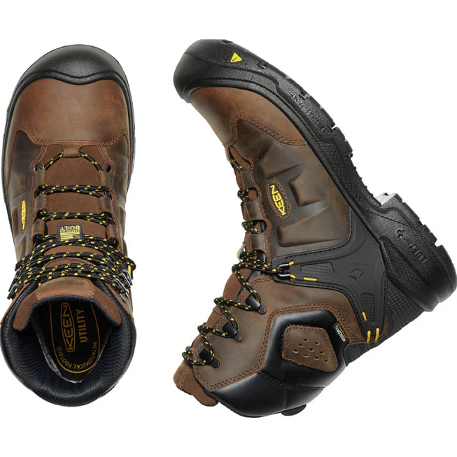 KEEN Utility® Dover Men's 8 Inch Carbon-Fiber Toe Electrical Hazard Waterproof Work Boot - Image 6