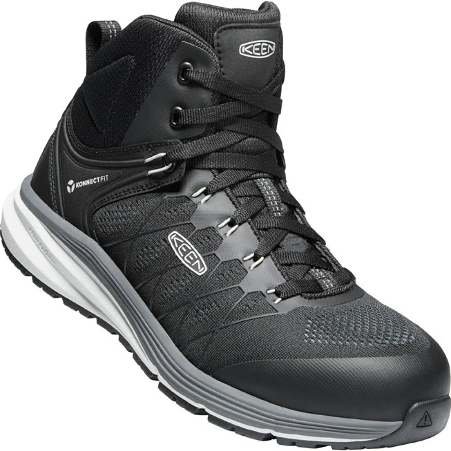 KEEN Utility® Vista Energy Mid Men's Carbon Fiber Toe Electrical Hazard Hi-Top Athletic Work Shoe