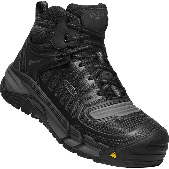 KEEN Utility Kansas City Mid Men's Carbon Fiber Toe Electrical Hazard Waterproof Hi-Top Athletic Work Shoe