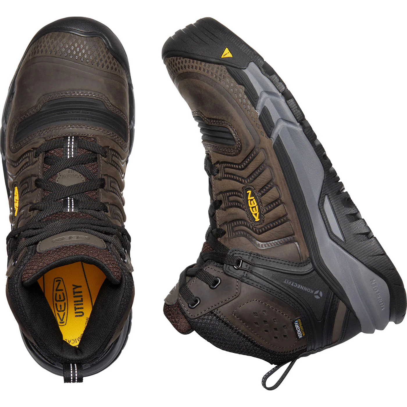KEEN Utility Kansas City Mid Men's Carbon Fiber Toe Electrical Hazard Waterproof Hi-Top Athletic Work Shoe - Image 5