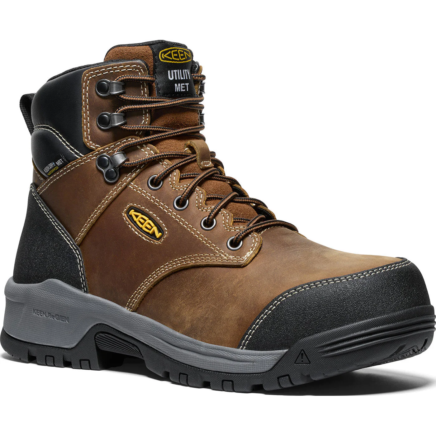 KEEN Utility® Evanston Men's Internal Met Carbon Toe Electrical Hazard Waterproof Work Boot