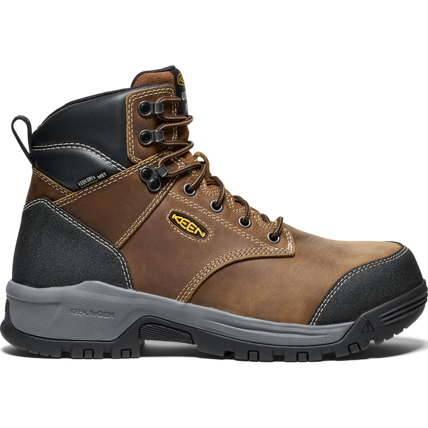 KEEN Utility® Evanston Men's Internal Met Carbon Toe Electrical Hazard Waterproof Work Boot - Image 3