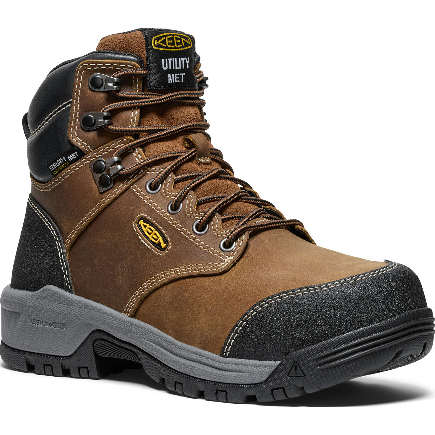 KEEN Utility® Evanston Women's Internal Met Carbon Toe Electrical Hazard Waterproof Work Boot