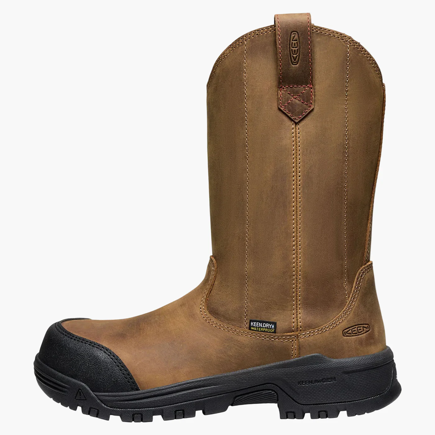 KEEN Utility® Evanston Women's 10-inch Carbon Fiber Toe Electrical Hazard Waterproof Pull-On Work Boot - Image 3
