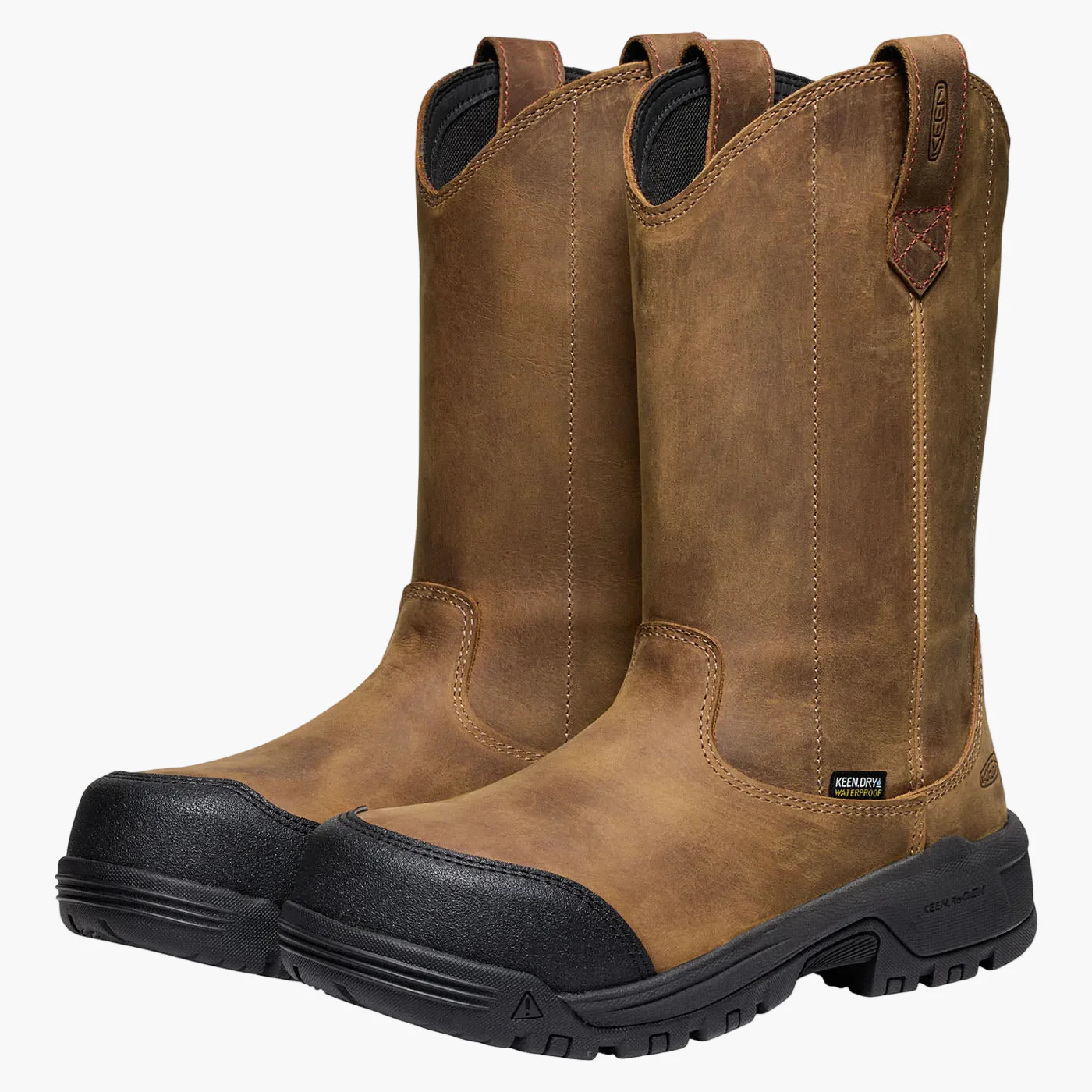 KEEN Utility® Evanston Women's 10-inch Carbon Fiber Toe Electrical Hazard Waterproof Pull-On Work Boot - Image 5