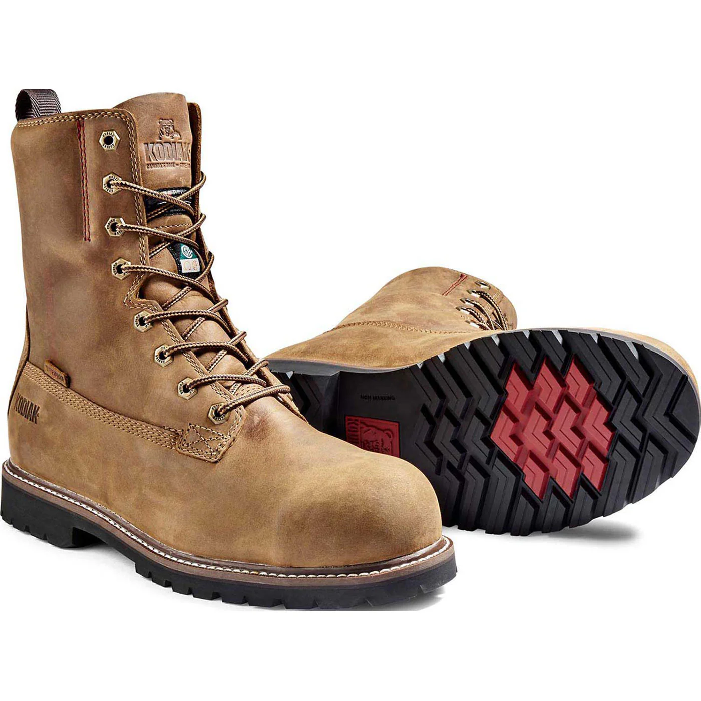 Kodiak McKinney Men's 8-inch CSA Composite Toe Puncture-Resisting Waterproof Work Boot - Image 4