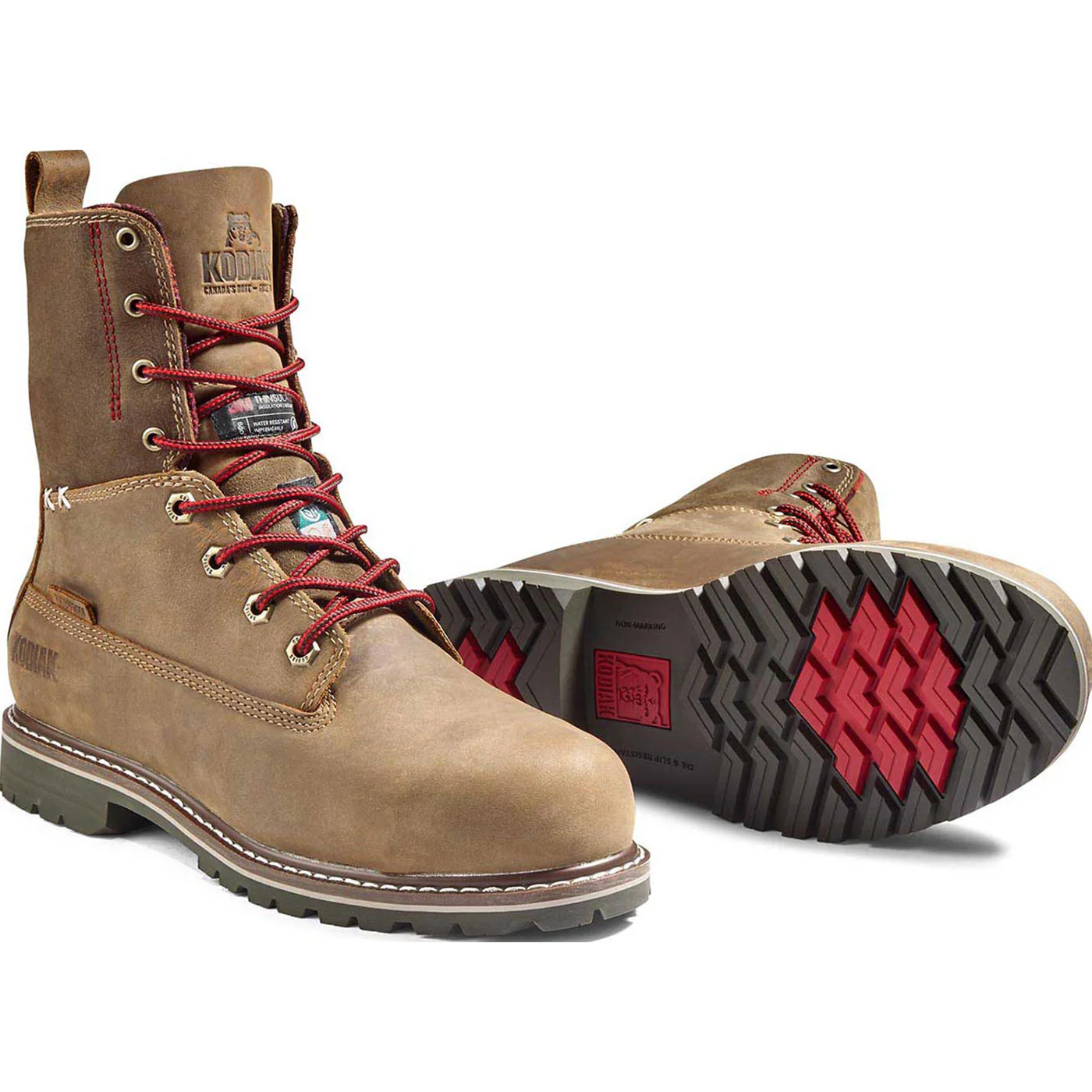 Kodiak Bralorne Women's 8-inch CSA Composite Toe Puncture-Resisting Insulated Waterproof Work Boot - Image 4