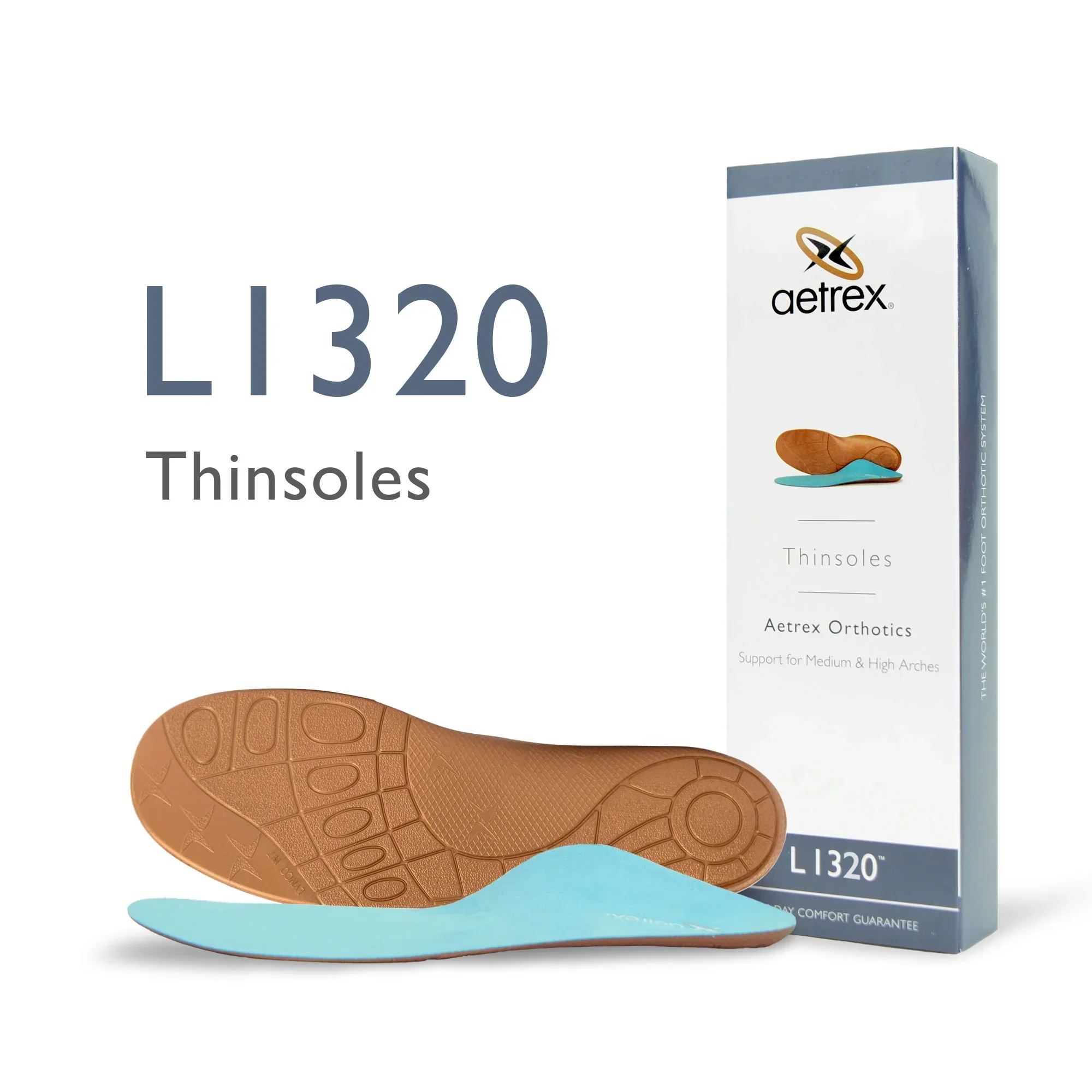 Aetrex Unisex Thinsole Low/Flat Arch Orthotic