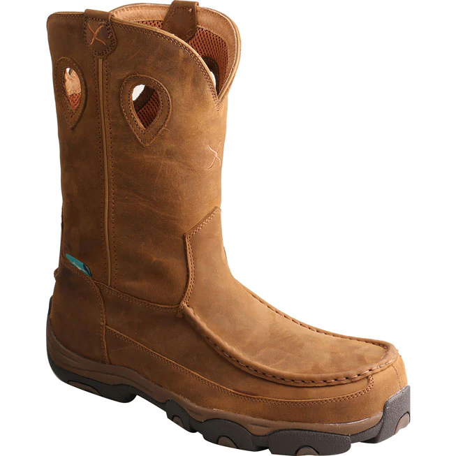 Twisted X Men's 11-inch Composite Toe Electrical Hazard Waterproof Leather Pull-on Work Boot