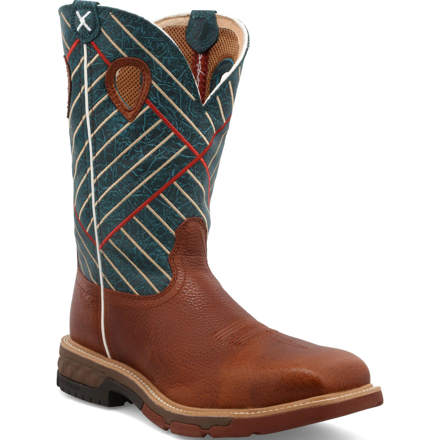 Twisted X CellStretch Men's 12-Inch Alloy Toe Electrical Hazard Western Work Boot