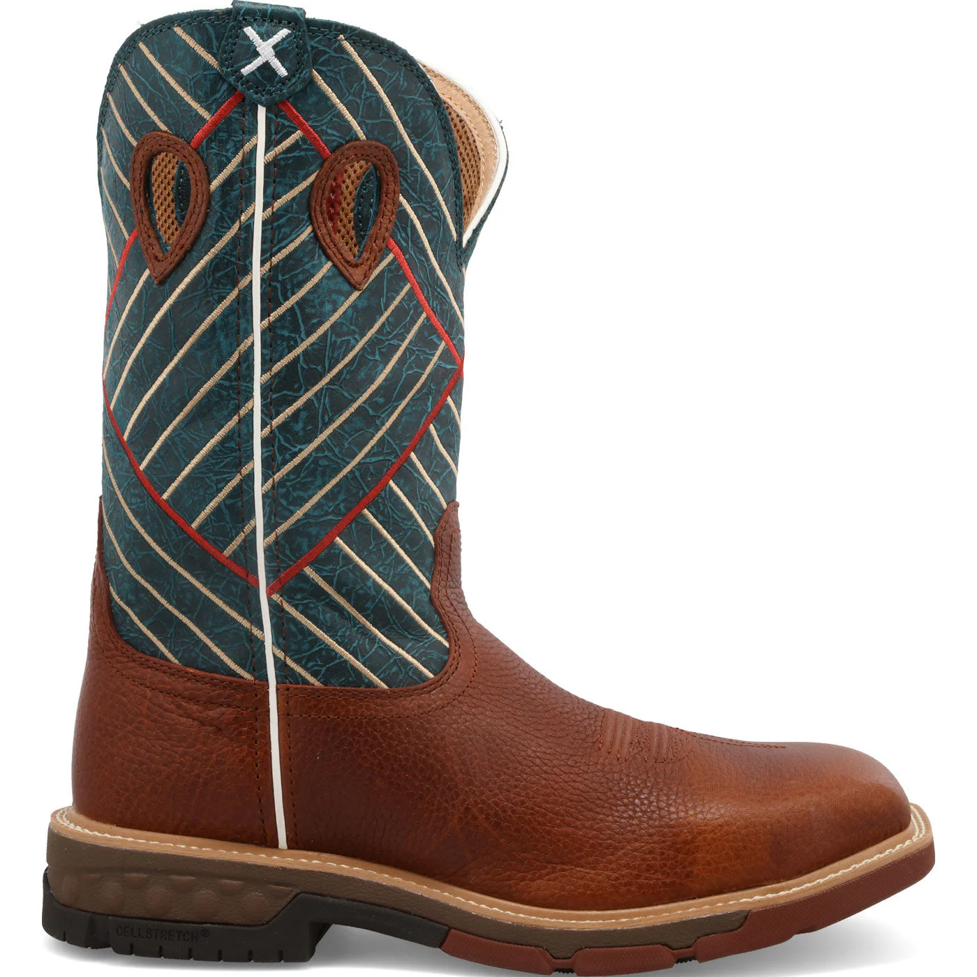 Twisted X CellStretch Men's 12-Inch Alloy Toe Electrical Hazard Western Work Boot - Image 3