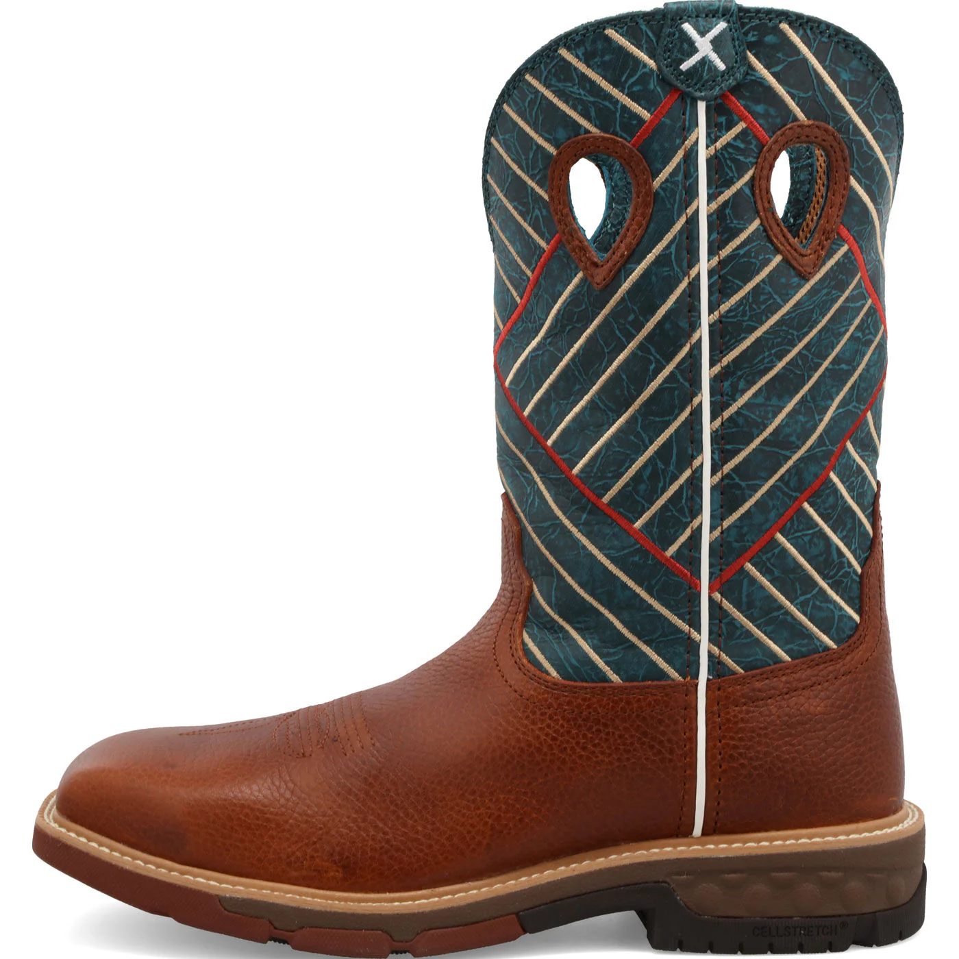 Twisted X CellStretch Men's 12-Inch Alloy Toe Electrical Hazard Western Work Boot - Image 6