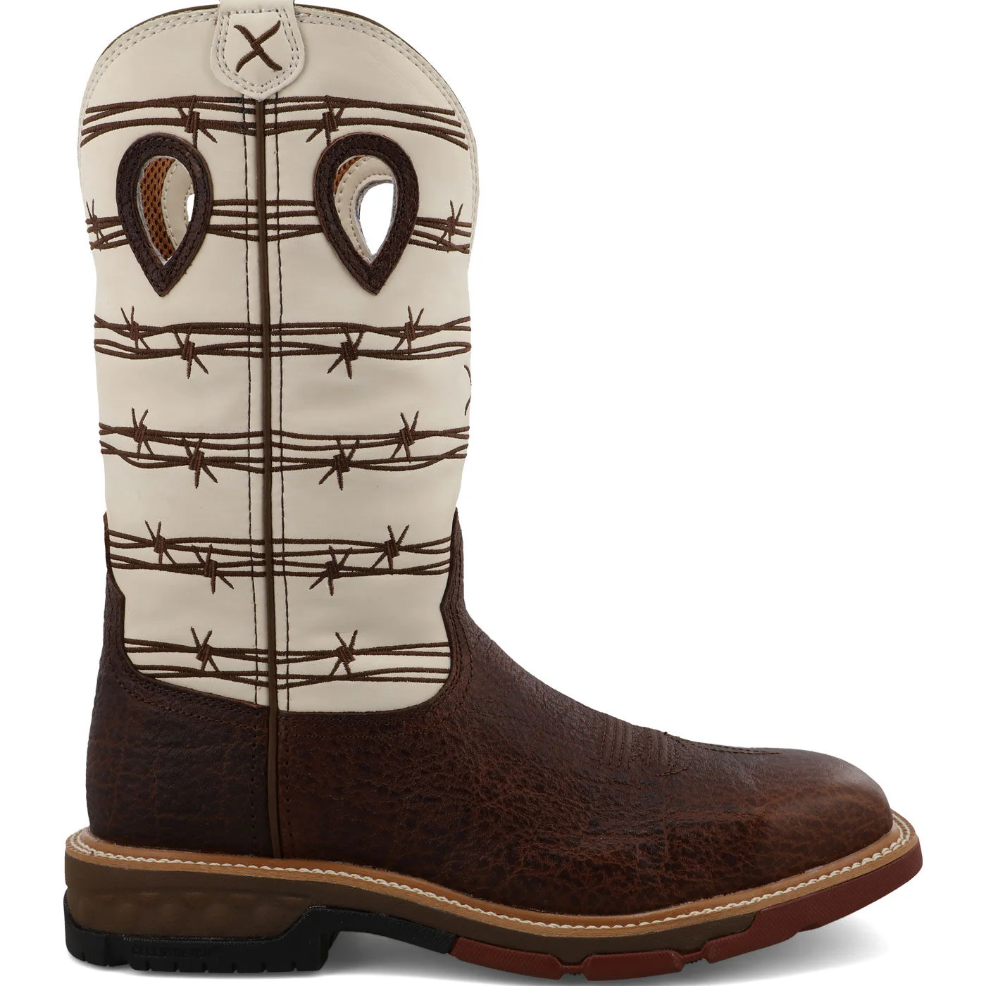 Twisted X CellStretch Men's 12-Inch Alloy Toe Electrical Hazard Western Work Boot - Image 3