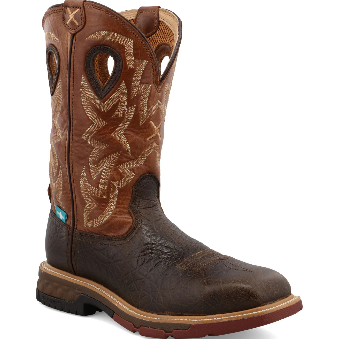 Twisted X Men's 12-Inch Alloy Toe Electrical Hazard Waterproof Western Work Boot