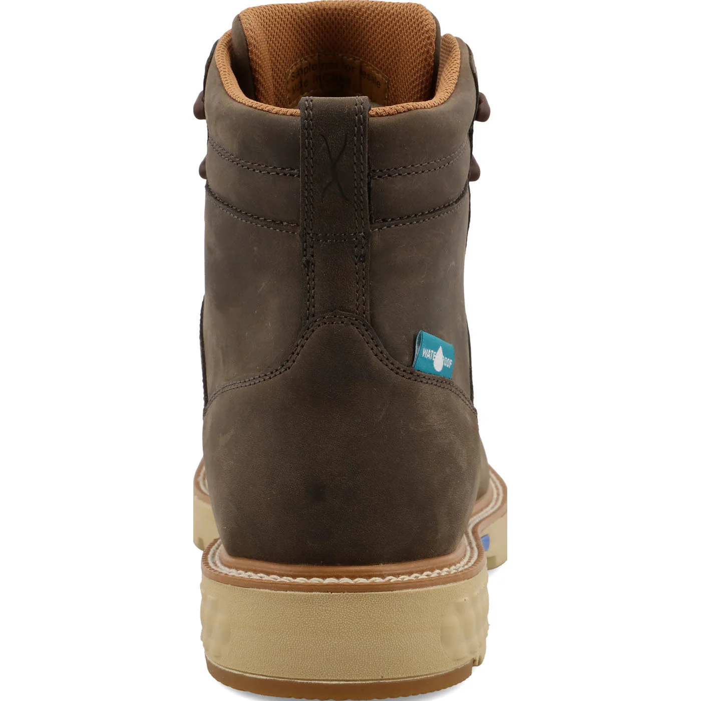 Twisted X Men's 6-Inch Moc Nano Toe Electrical Hazard Waterproof Leather Work Boot - Image 5