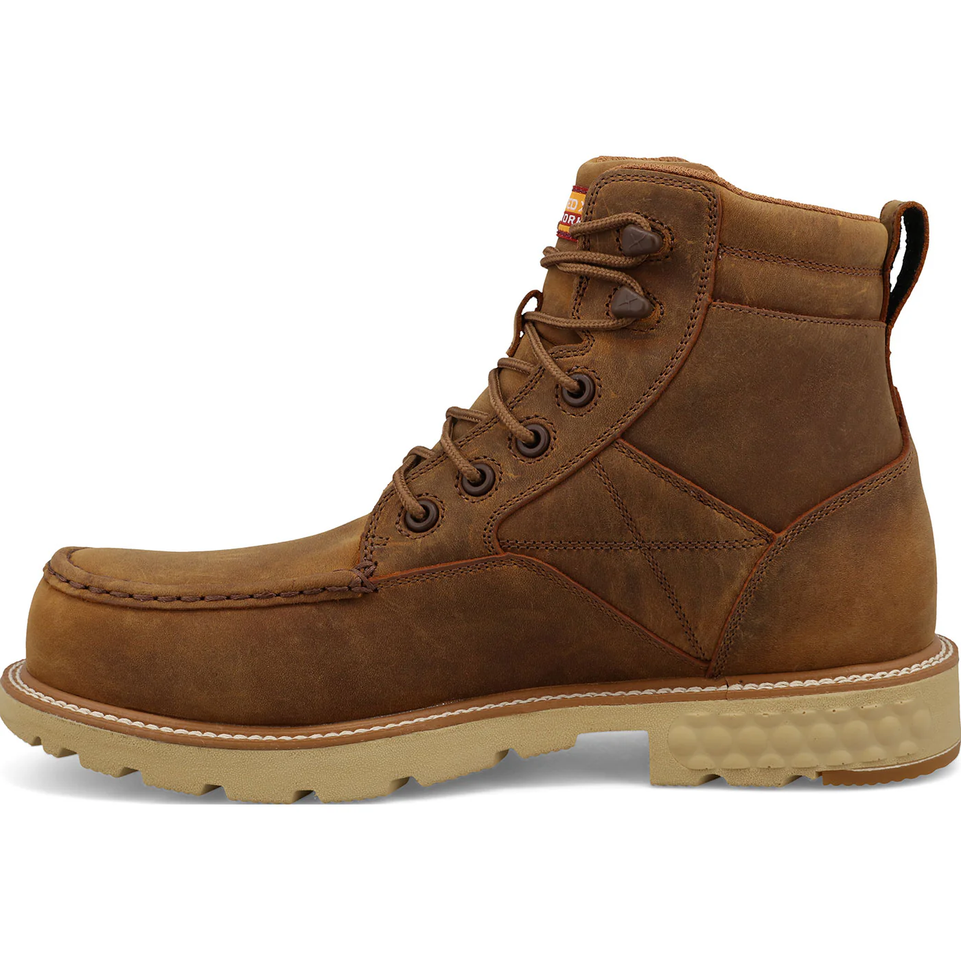 Twisted X Men's CellStretch 6-Inch Moc Nano Toe Electrical Hazard Waterproof Leather Work Boot - Image 3