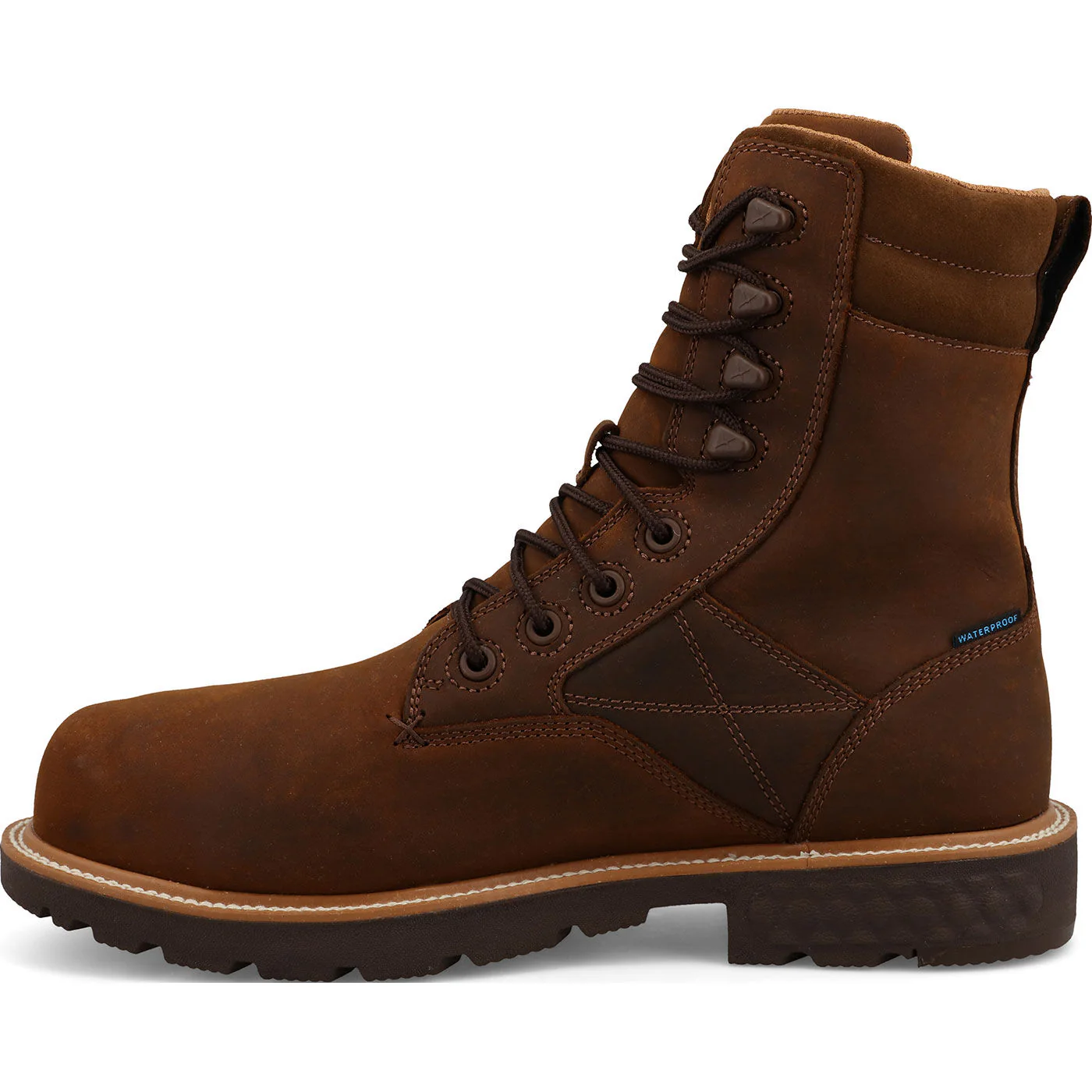 Twisted X Men's 8-Inch Internal Metatarsal Nano Toe Electrical Hazard Waterproof Leather Work Boot - Image 6