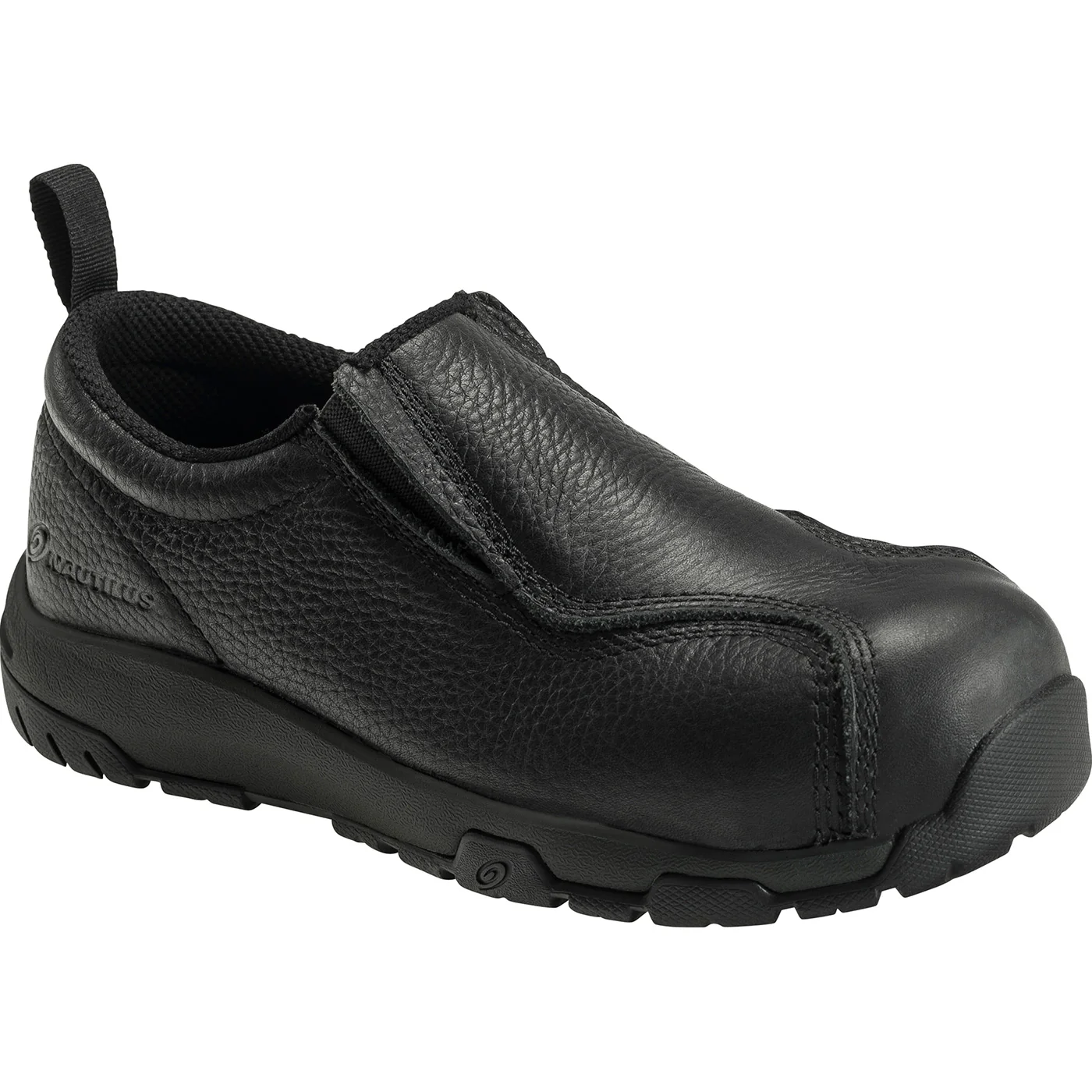 Nautilus ESD Men's Carbon Toe Static Dissipative Non-Metallic Leather Slip On Work Shoe