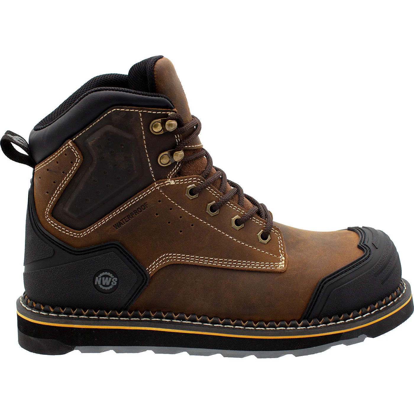 Northside Work Akron Men's 6-inch Nano Toe Electrical Hazard Waterproof Work Boot - Image 3