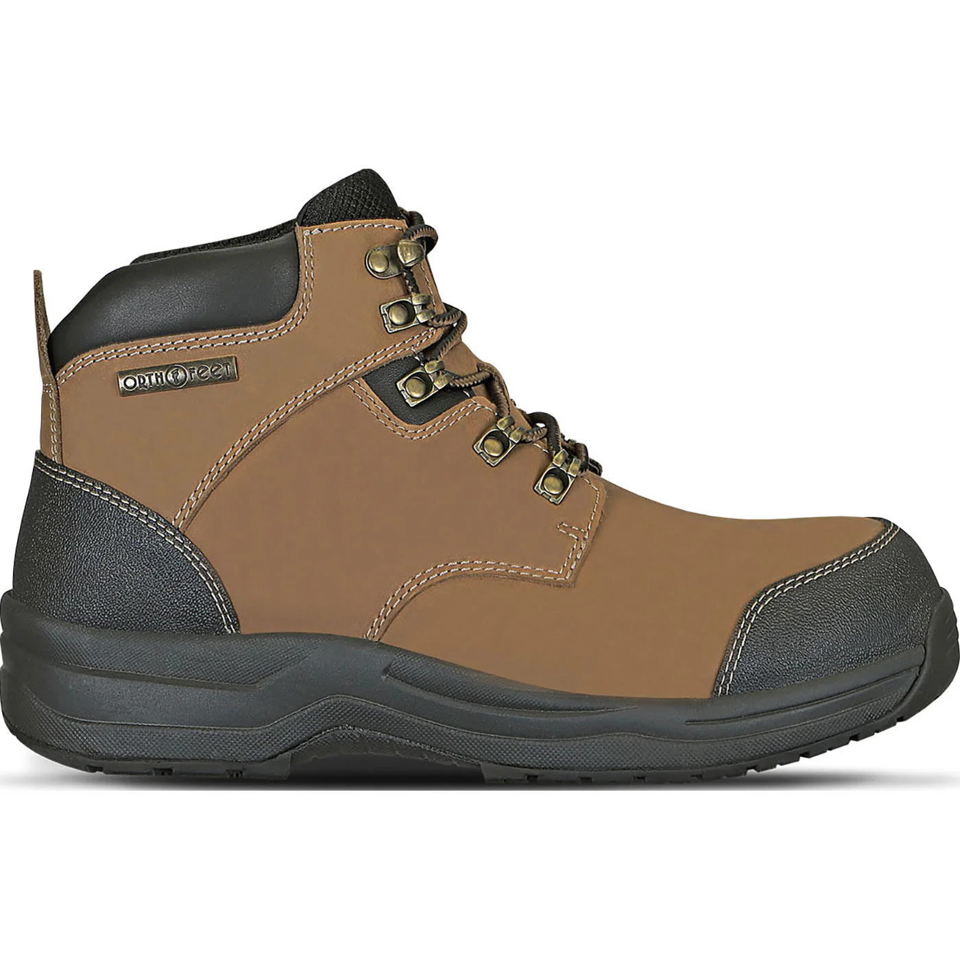OrthoFeet Granite Men's 6-inch Composite Toe Electrical Hazard Waterproof Work Boot - Image 3