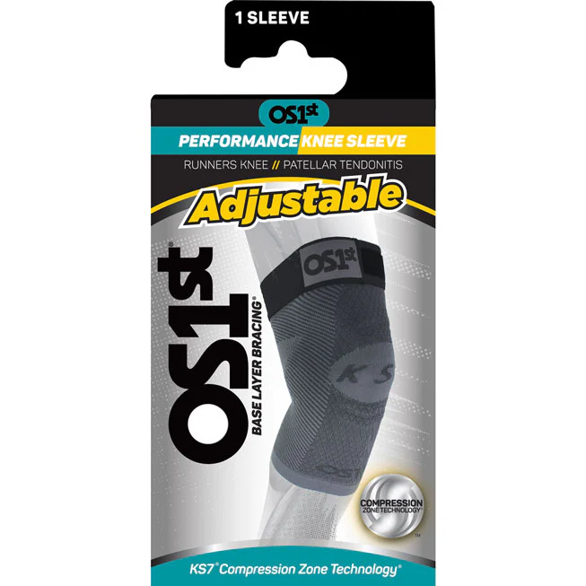 OS1st KS7+ Unisex Adjustable Performance Single Knee Sleeve - Image 4