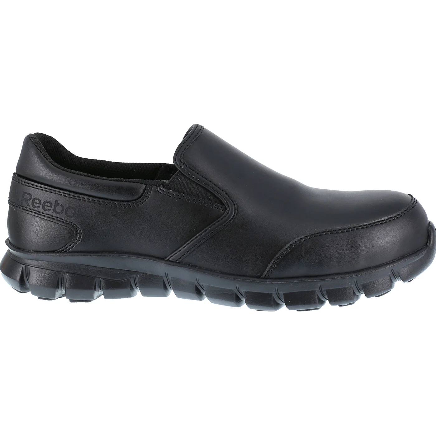 Reebok Sublite Cushion Work Men's Composite Toe Static Dissipative Slip-On Oxford Shoe - Image 3