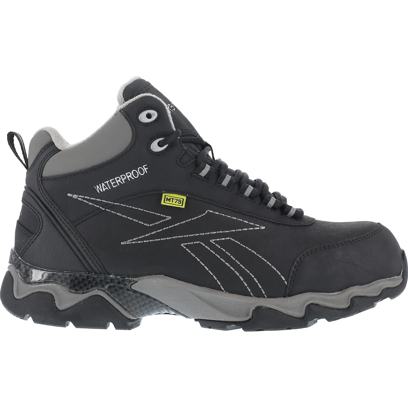 Reebok Beamer Men's Composite Toe Internal Metatarsal Guard Waterproof Black Work Hiker - Image 3